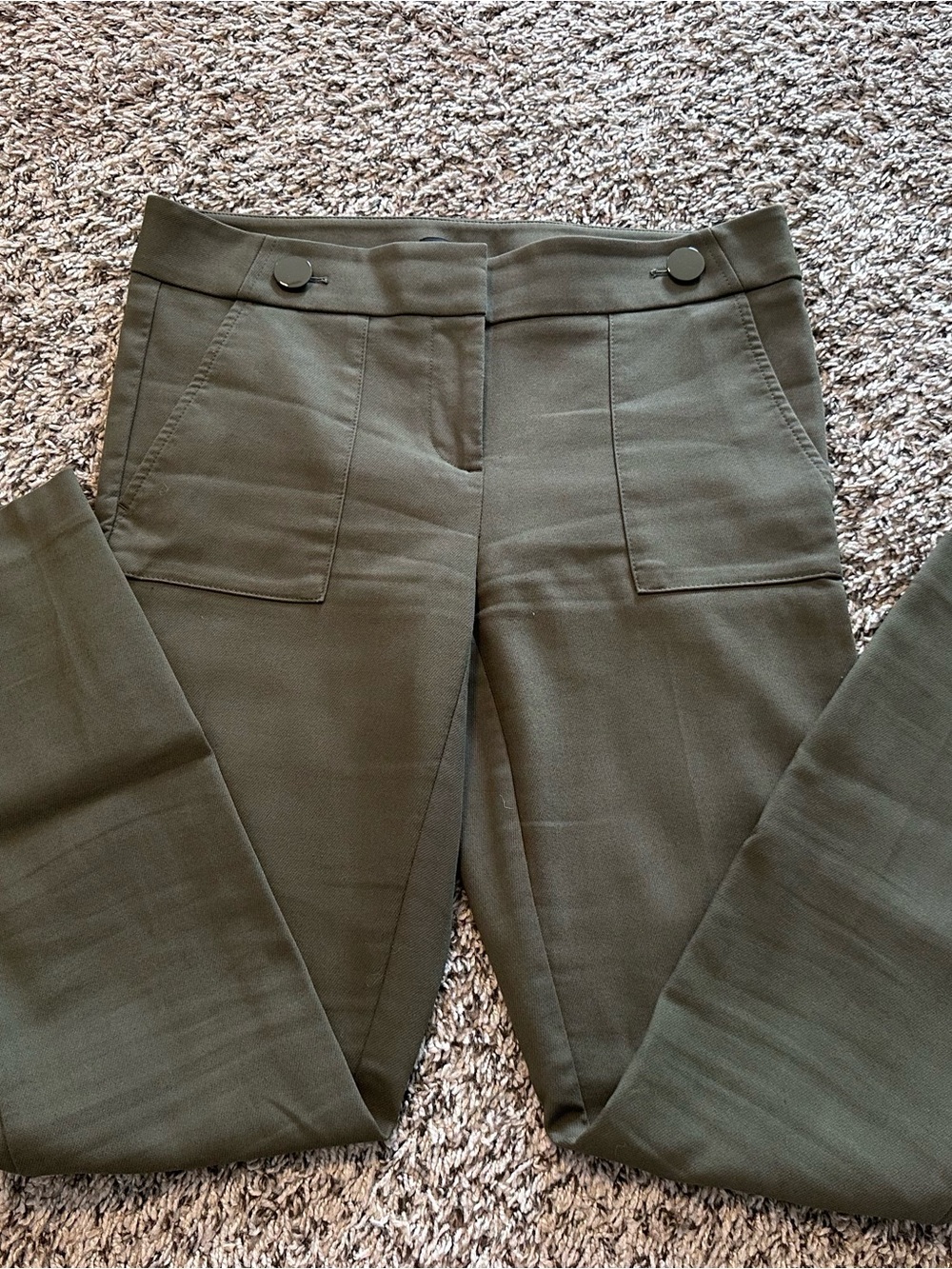 LOFT Olive Marisa skinny Leg Pants